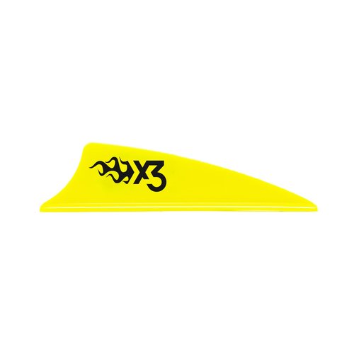 Bohning X3 Vane, 1.75", Neon Yellow, 36pk