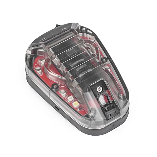 Tactical Helmet Light with 4 Lighting Modes Visible LED and IR - BK-RED Variation