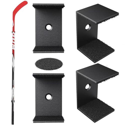 4 Pack Hockey Stick Wall Mount Holders Display Rack Organizer Storage