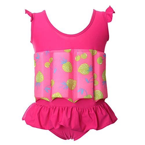 Kids Floatation Swimsuit with Adjustable Buoyancy - 18-24 Months Hot Pink & Strawberry