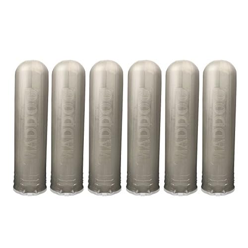 Maddog 150 Round Bones Paintball Pods | Durable Quick Reload Tubes for Tournament and Recreational Speedball Woodsball | 6 Pack