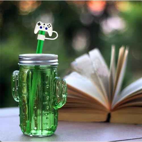 Straw Cover Cap for Stanley Cup 30 40oz Fit 10mm Straws, Straw Toppers for Stanley Cup Accessories Gamer Stocking Stuffers Christmas Gifts for Teens Boys Mens