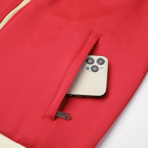 Men's 2-Piece Tracksuit Set Red Large Sportswear Jogging Outfit