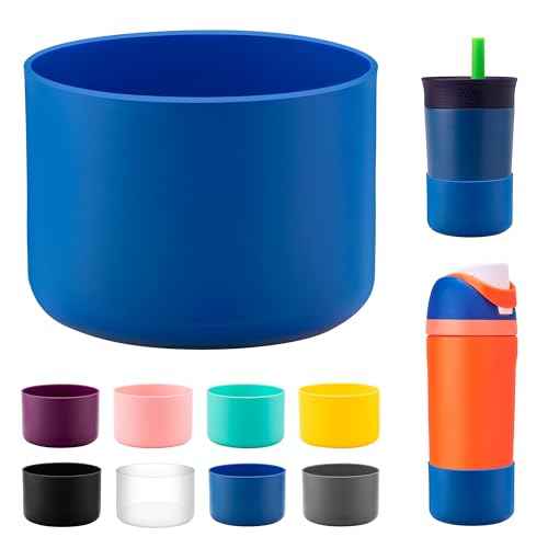 Silicone Boot for Owala Kids Water Bottle 14/16 oz, Anti-Slip Protective Sleeve Bottom Protector for Owala Kids Tumbler 12oz, FreeSip 16oz