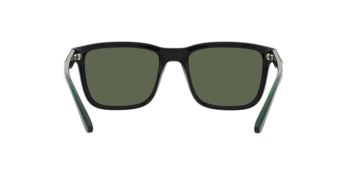 Arnette AN4321 Lebowl Square Sunglasses, Black/Polarized Dark Green, 54 mm