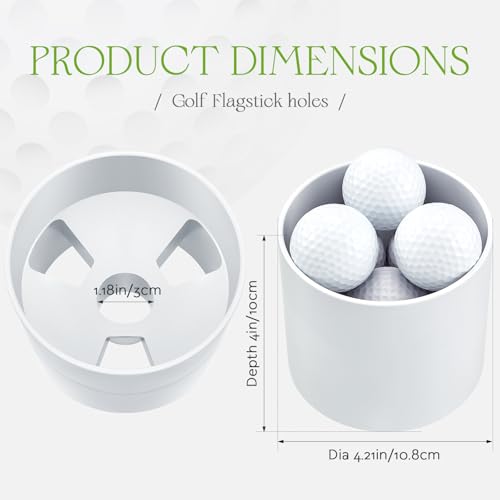 4 Inch Golf Putting Cup with Flag - Outdoor Practice Hole Set of 9