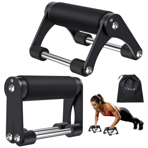 Kipika Foldable Push Up Bars with Foam Grip - Portable Workout Handles