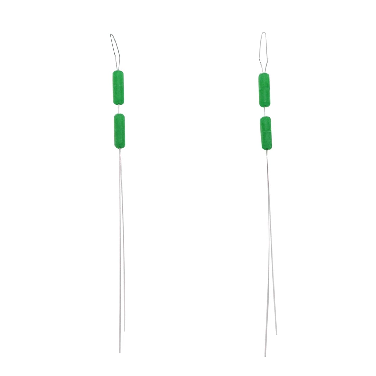 600 Pieces Fishing Bobber Stopper, Float Sinker Stops, Oval Fishing Peg,L M S Float Stop Available (Green-Cylinder, Medium)