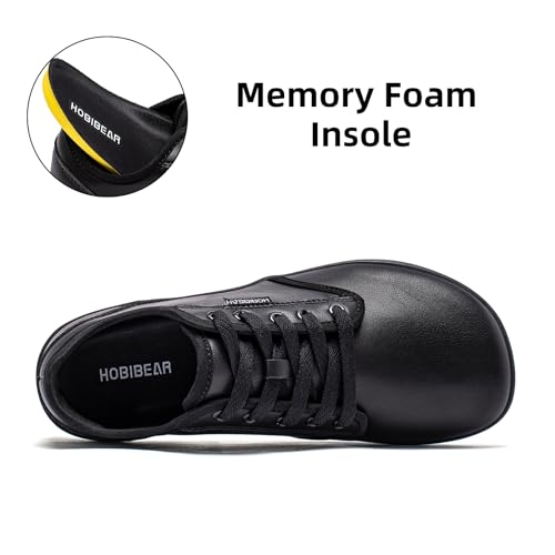Unisex Wide Barefoot Shoes - Minimalist Zero Drop Sneakers for Men Women, All Black, 10 Wide Women / 9 Wide Men