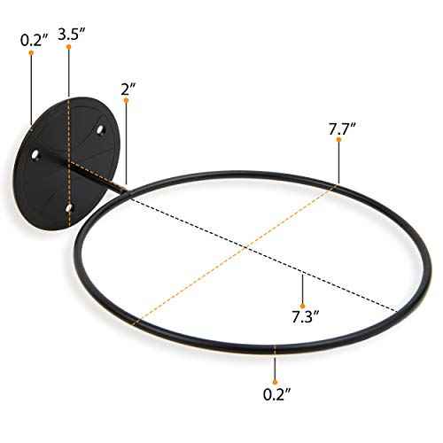 Wallniture Sporta Wall Mounted Ball Storage Sports Ball Holder Rack Display Storage Steel (Black)