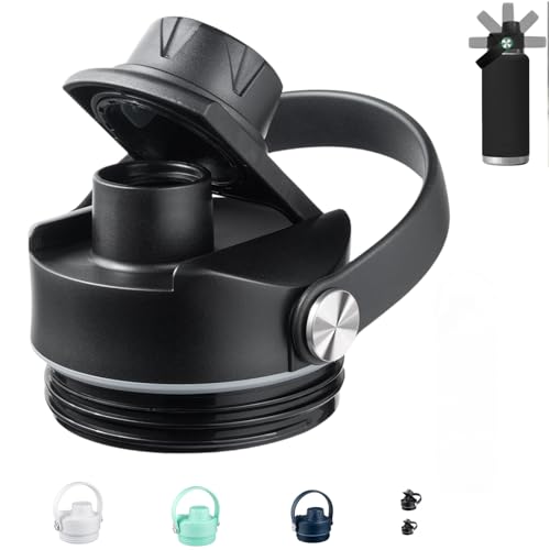 Replacement Water Bottle Lid for YETI Rambler 12oz-64oz with Handle - BPA-Free & Leak-Proof