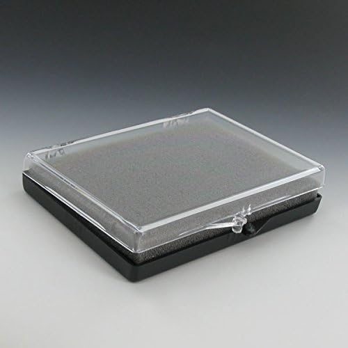 SHOP AWARDS AND GIFTS Large Plastic Hinged Medal Box, Size 3-1/2 x 4-5/8 x 1/2 Inch - Pack of 10