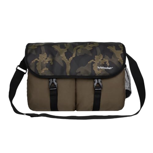 Kylebooker Green Fly Fishing Tackle Bag Crossbody Shoulder Tackle Bag