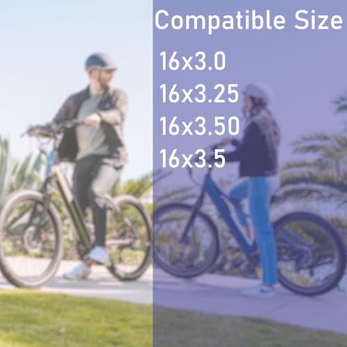 2-Pcs 16x3.0 Inner Tube 16x3.25 16x3.5 Inner Tube 16x3.25/3.50 Bent Valve Stem Reinforced Thickness