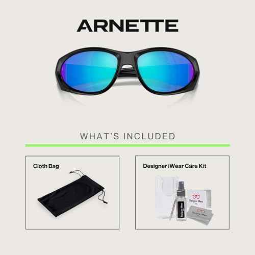 ARNETTE Ilum 2.0 AN4342 Rectangle Sunglasses for Men +BUNDLE with ACCESSORY EYEWEAR KIT
