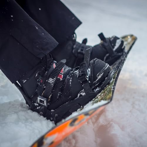 6 Pcs Snowboard Ladder Strap Binding-7.3" x 0.94" Snowboard Binding Straps Replacement-Snowboard Ankle Ladder Strap Binding for Ski Strap-in Binding Accessories