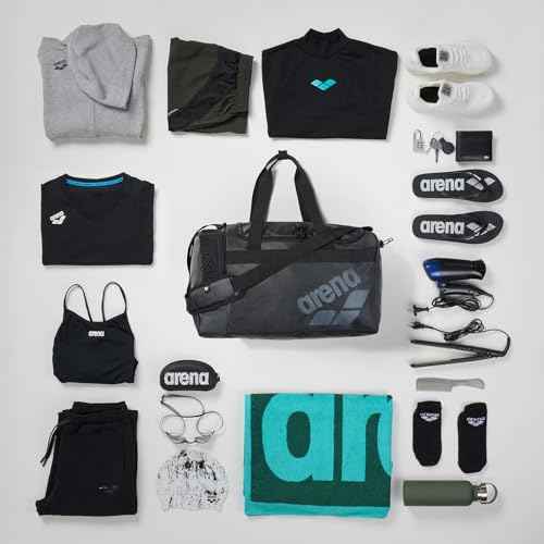 ARENA Set Duffle Bag Cabin Size Compact Team Luggage Travel Tote 40 Liters