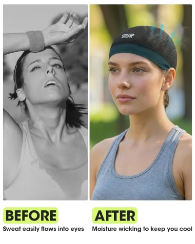3-Pack Breathable Mesh Skull Cap Helmet Liners - One Size Black & White
