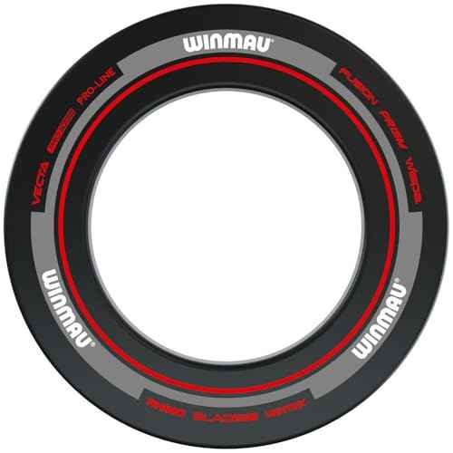 Winmau Dart Board Surround Ring - Advance Black, Red, White and Green Dartboard Surrounds - Backboard Wall Protector