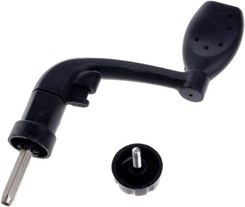 Black Universal Plastic Power Handle Fishing Reels Crank Rock Arm Spinning Wheel Grasp Reels and Accessories