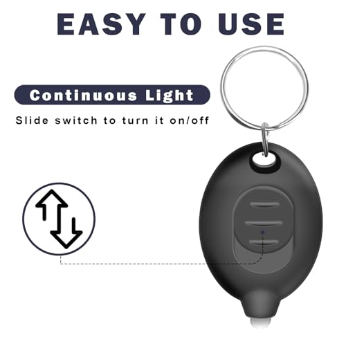 Mini LED Keychain Flashlight, Ultra Bright Tiny Flashlight, Small Keychain Flashlight White Light, Micro Pocket Key Ring LED Flashlight for Emergency Lighting - Multicolor Shell (16PCS)