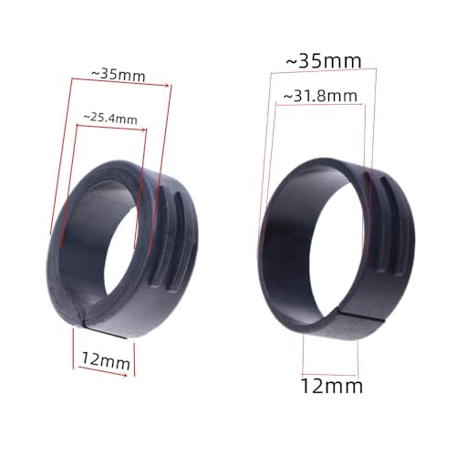 4 Pack Bicycle Handlebar Washer Rings for Garmin XOSS GPS - 25.4mm & 31.8mm