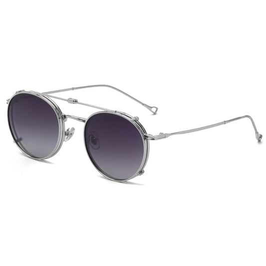 Flip Up Glasses with Polarized Sunglasses Lens Clip on Sun Glasses for Men Women Green Pink Blue