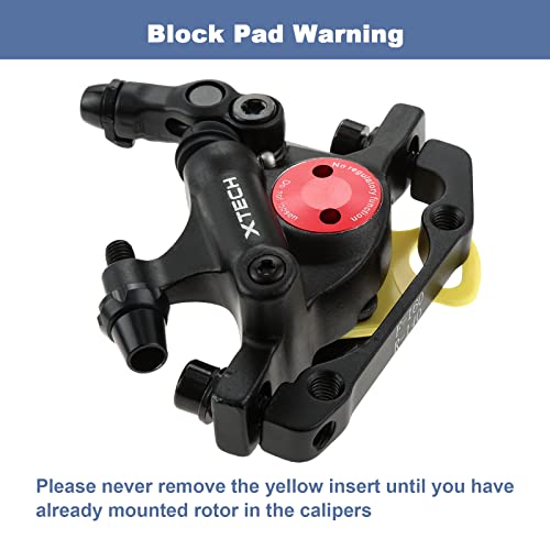 Hydraulic Disc Brake Calipers for MTB E-Bike 2PCS Front Rear Black