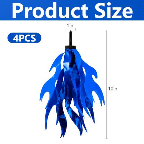 Blue Flame Bicycle Streamers 4 Pack - Kids Bike Handlebar Decorations