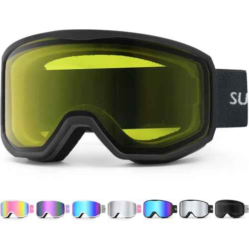 Supertrip Ski Goggles for Women Men, Anti-Fog UV Protection Snow Goggles Snowboard Goggles for Adult Youth
