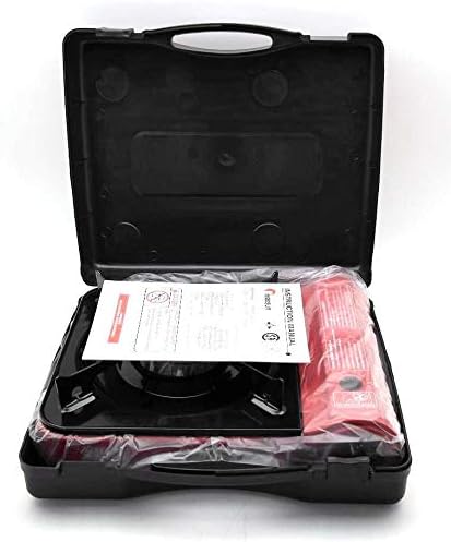 Maxsun Portable Gas Stove MS3800 (Red), 9,560BTU High Power, Camp Stove, Outdoor/Indoor, with Carrying Case