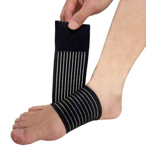 Arch Compression Bandage for Plantar Fasciitis, Arch Support Sleeve, Arch Support Bands for Women and Men, Feet Pain Relief, Fallen Arche, Flat Feet, High Arche, Flat Arch (Black)
