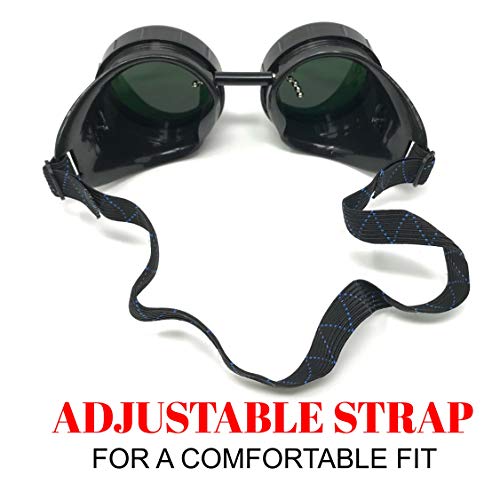 Steampunk Mad Scientist Goggles Rave Glasses Costume Eye Protection Goggles Welding Style
