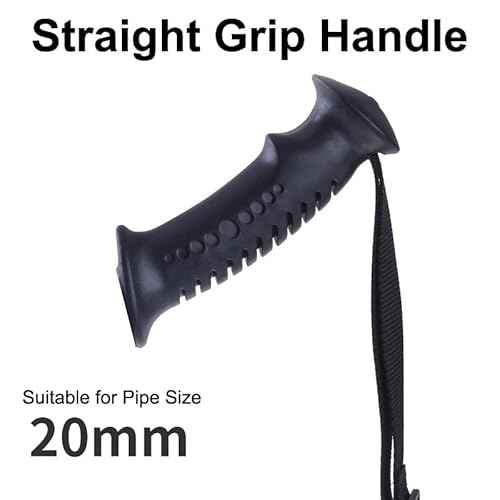 2 Pack Trekking Pole Handle Grip Replacement Rubber Sleeve Adapter with Hand Straps for 20mm Dia. Hiking Poles Walking Stick Cane Monopod Climbing Rod