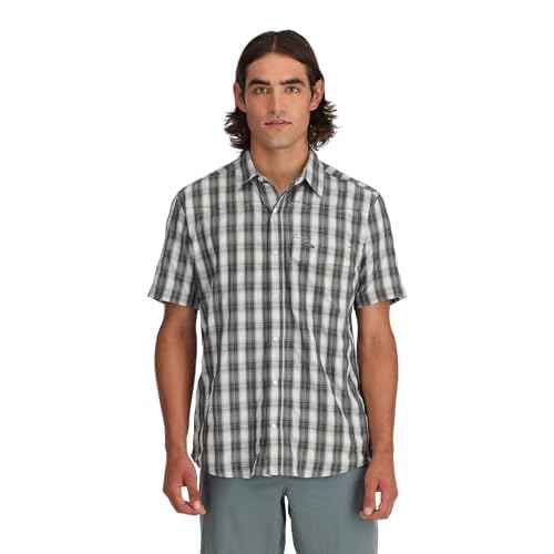 Simms Fishing Products Men's Big Sky Vented Fishing Shirt, Short Sleeve 50+ UPF Top