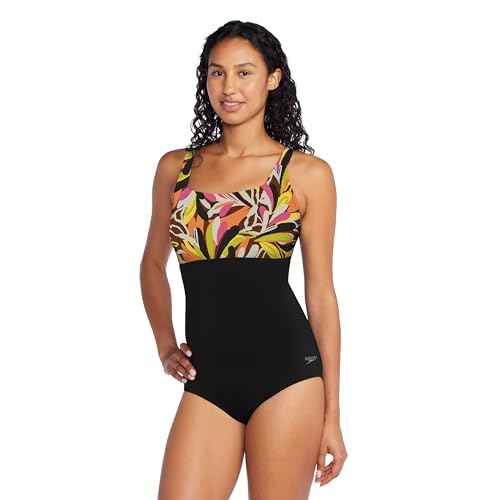 Speedo Women's Endurance+ Color Top One Piece Swimsuit