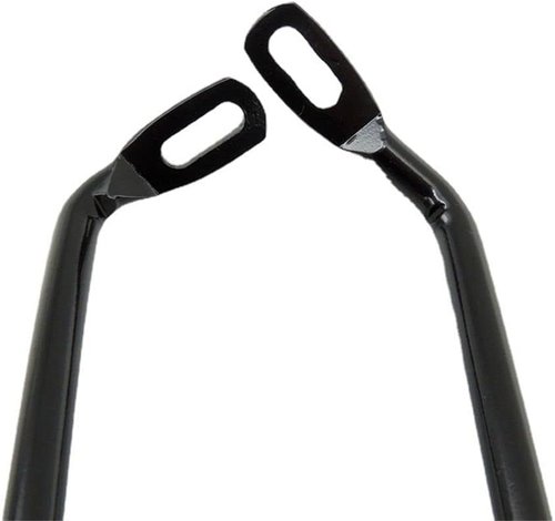 Rear Derailleur Protector, Steel Bicycle Derailleur Guard, Bike Rear Derailleur Hanger Rear Gear Protector Chain Stay Guard for Bicycle Mountain Road Cycling, Black, 150 mm