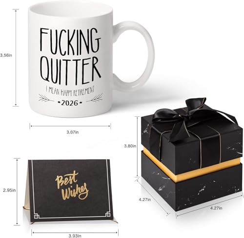 Funny Retirement Mug 2026 Coffee Cup Humorous Gift for Men Women