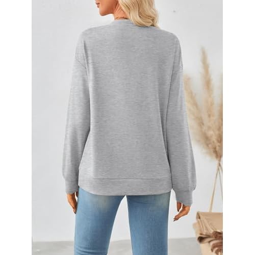 Trendy Queen Womens Crewneck Long Sleeve Tops Casual Sweaters Fall Fashion Outfits Winter Clothes 2025