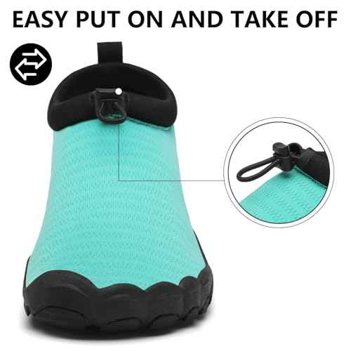 Mishansha Womens Mens Water Swim Shoes Wide Toe Box Barefoot Shoes US Size 5.5-13.5 Women / 3-11.5 Men