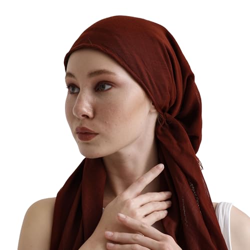 dscarf Headwear Pre Tied Head Scarves for Women Featuring | Soft Chemo Head Wear Headcover Ready Headwear