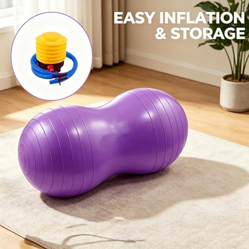 Anti-Burst Peanut Yoga Ball for Pregnancy, Fitness & Therapy