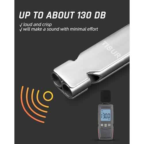TISUR Loud Emergency Whistles,130db+ Lifeguard Safety Whistle Keychain for Surviva Camping Hiking dog whistle
