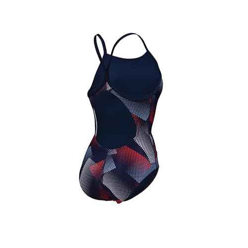 ARENA Girls Performance Halftone Team Print Lightdrop Back Youth Bathing Swimsuit