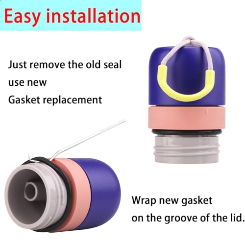 6-Pack O-ring for Owala FreeSip Twist Insulated Stainless Steel Water Bottle£¬Gaskets compatible with Owala FreeSip Twist 18oz 24oz Insulated Stainless Steel Bottle.