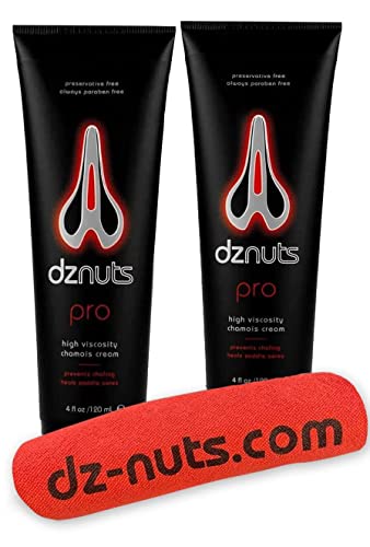 Men's Pro Chamois Cream 2 Pack with Towel - Chafe-Free Skin Care