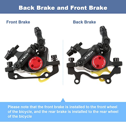 Hydraulic Disc Brake Calipers for MTB E-Bike 2PCS Front Rear Black