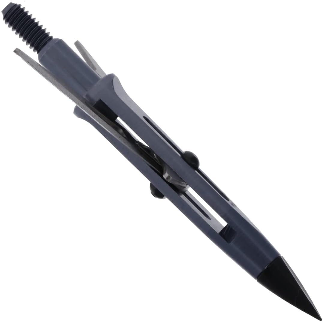 New Archery Products Killzone 2 Blade Rear-Deploying Bow Hunting Mechanical Broadheads with 2" Cutting Diameter & Spring-Clip Design - 3 Pack