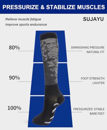 Men Women Knee High Compression Socks 15-20mmHg Support S/M Flowers