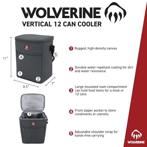 WOLVERINE Vertical 12 Can Cooler - Olive